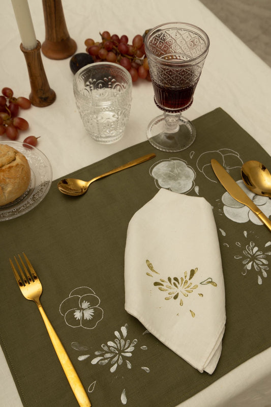 Green Linen Placemat