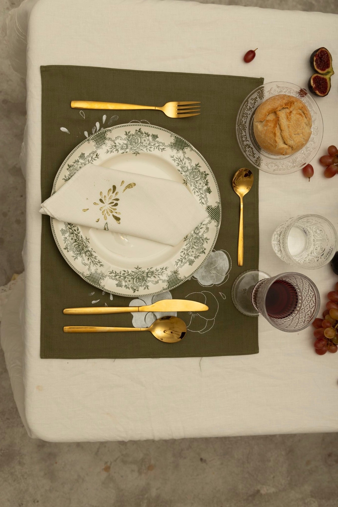 Green Linen Placemat