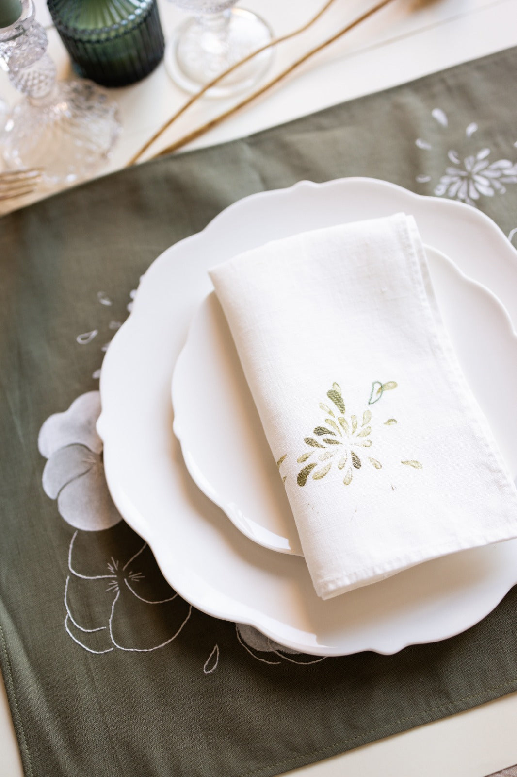 Green Linen Placemat