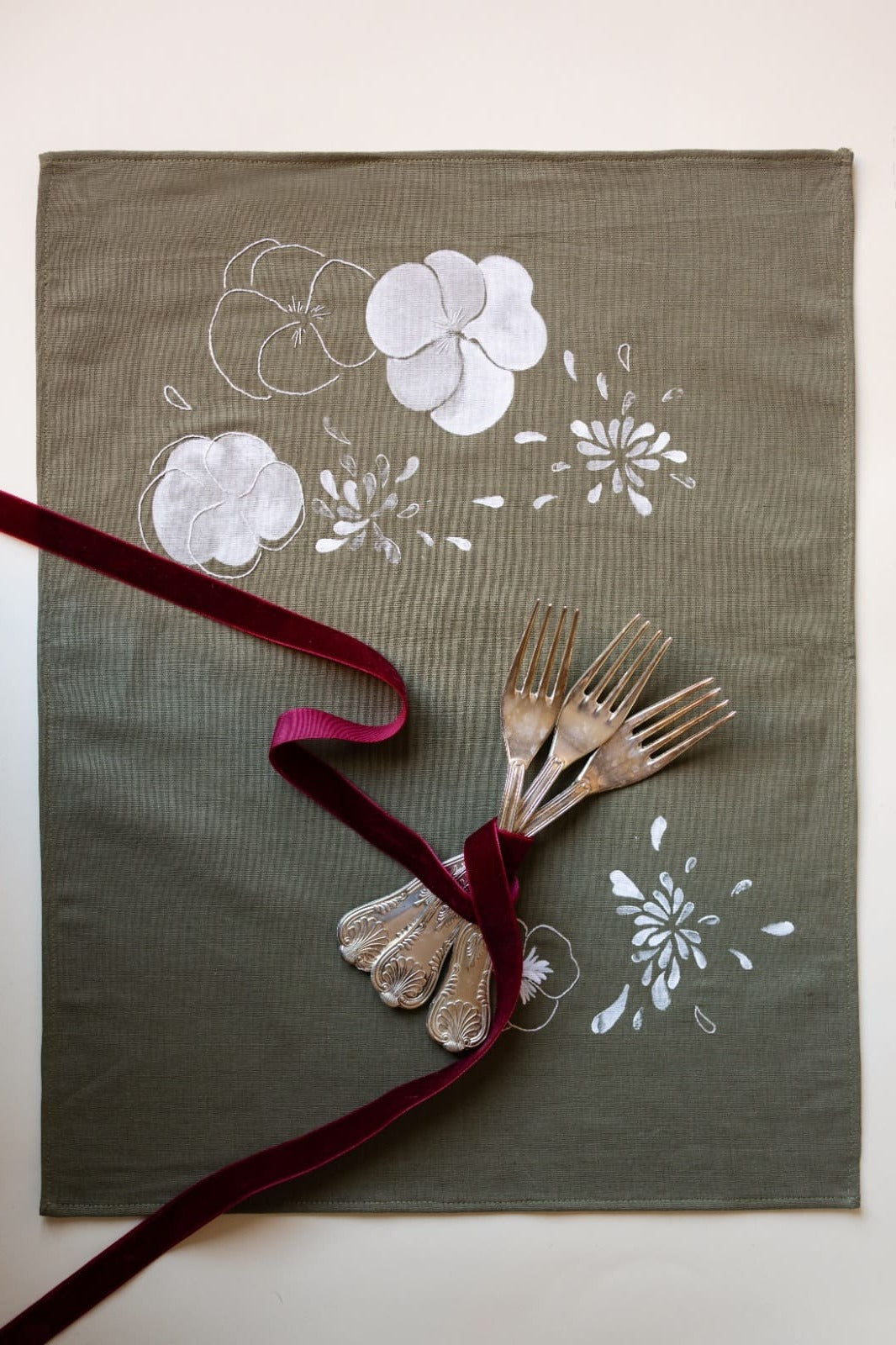 Green Linen Placemat